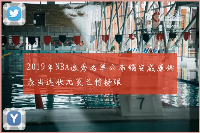 2019年NBA选秀名单公布锡安威廉姆森当选状元莫兰特榜眼